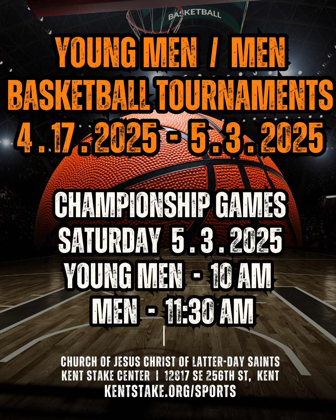 🏀 Championship Games – Saturday, May 3, 2026