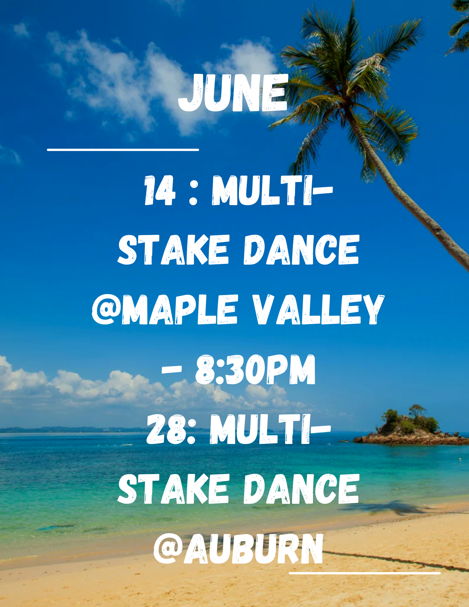 June Youth Dances