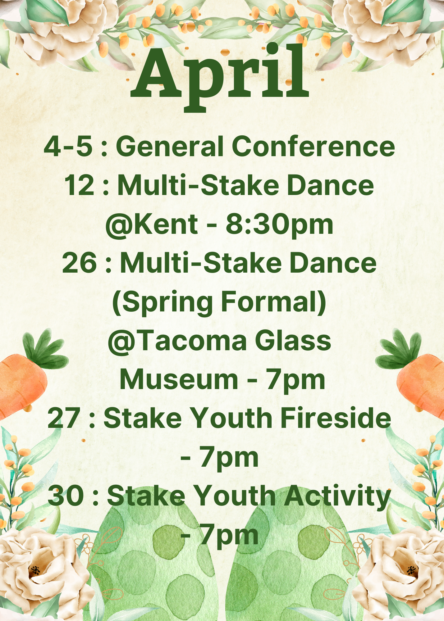 April Youth Events