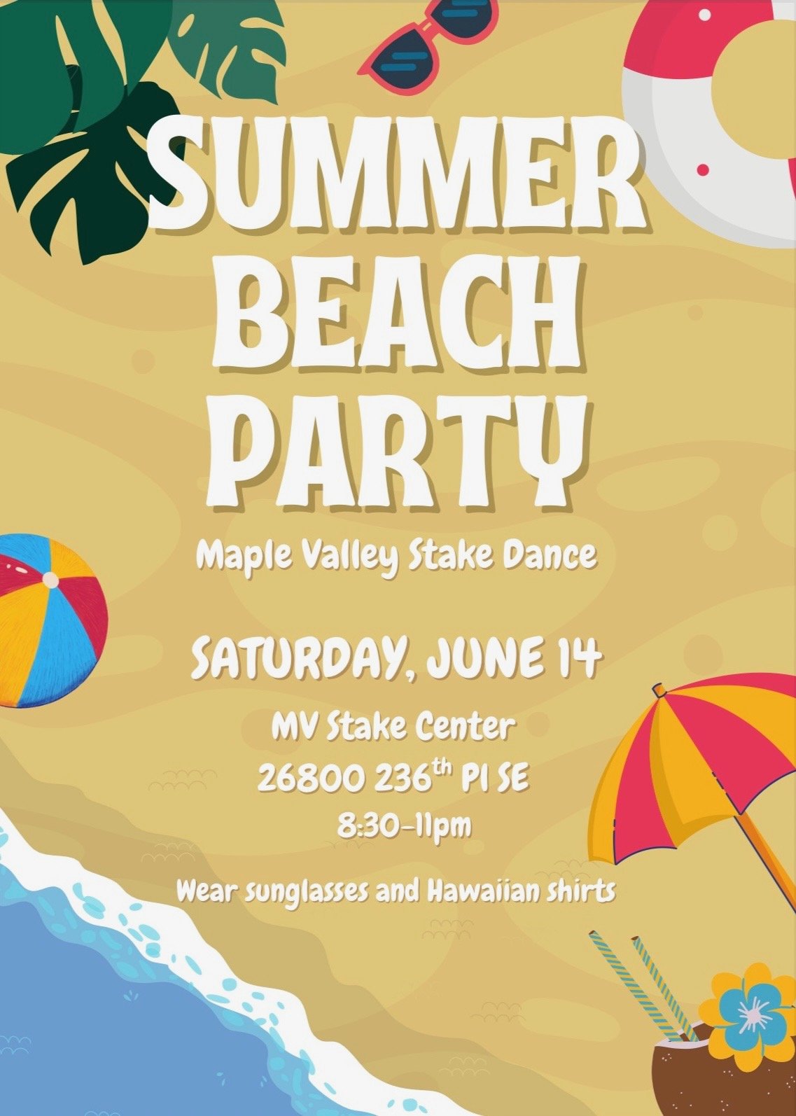 Summer Beach Party – Maple Valley Stake Dance
